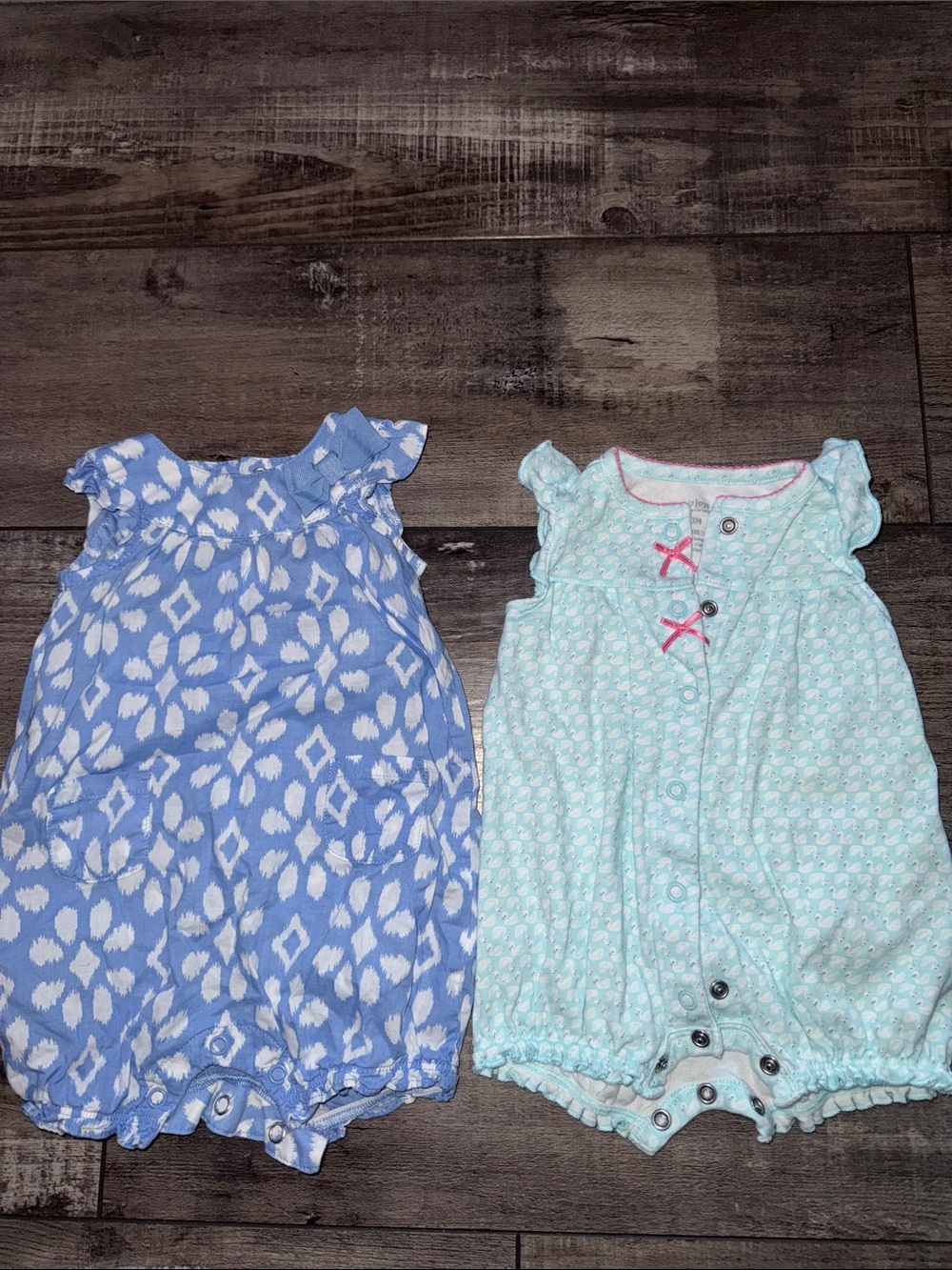 Carter's Blue and White Printed Baby Dress
